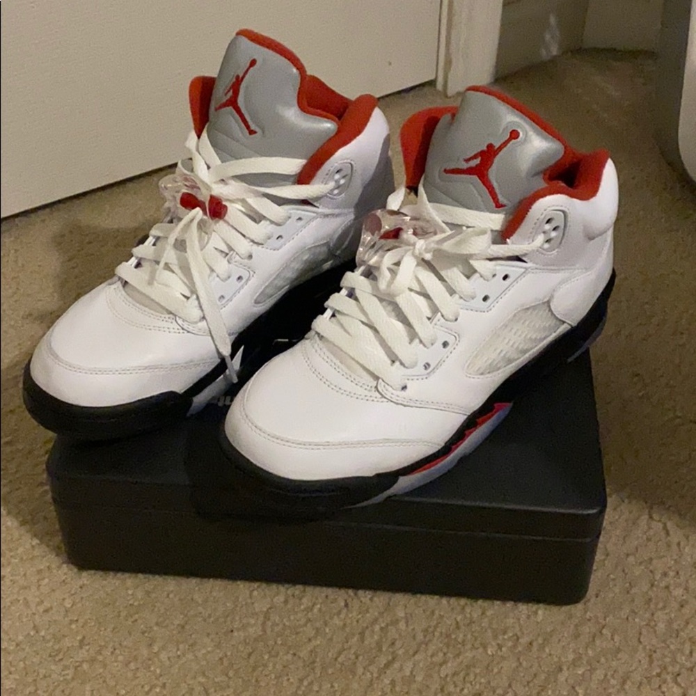 Michael Jordan 5’s ( fire red silver tongue)